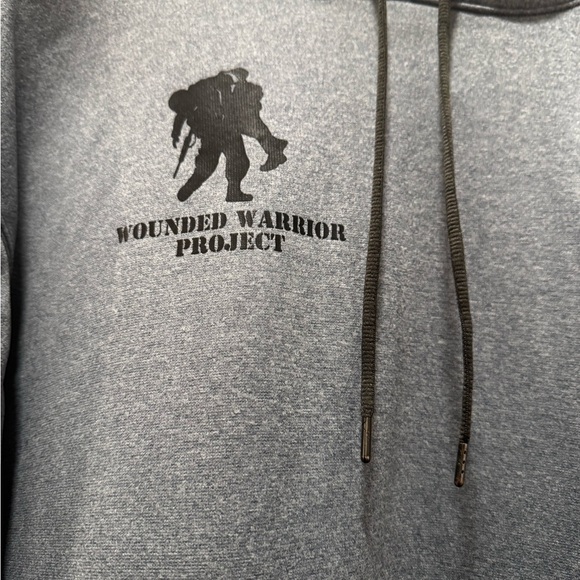 Under Armour Gray Hoodie Minimalist Logo Pullover - Picture 3 of 5